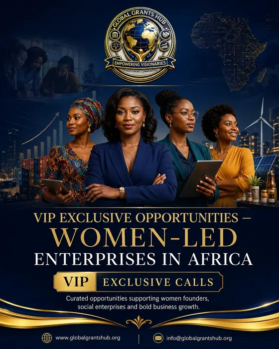 VIP Exclusive Opportunities - Women-Led Enterprises in Africa cover