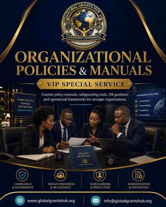 Organisational Policies & Manuals cover