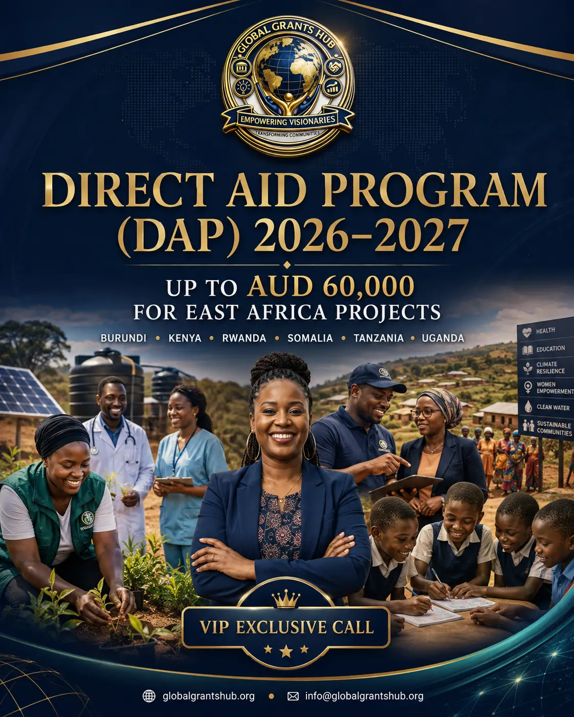 Direct Aid Program (DAP) 2026–2027: Up to AUD 60,000 for East Africa Projects cover